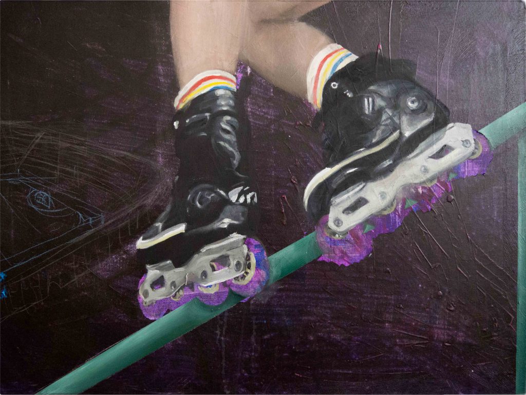 SOULGRIND, 2018, 80 cm x 65 cm, Öl auf Leinwand