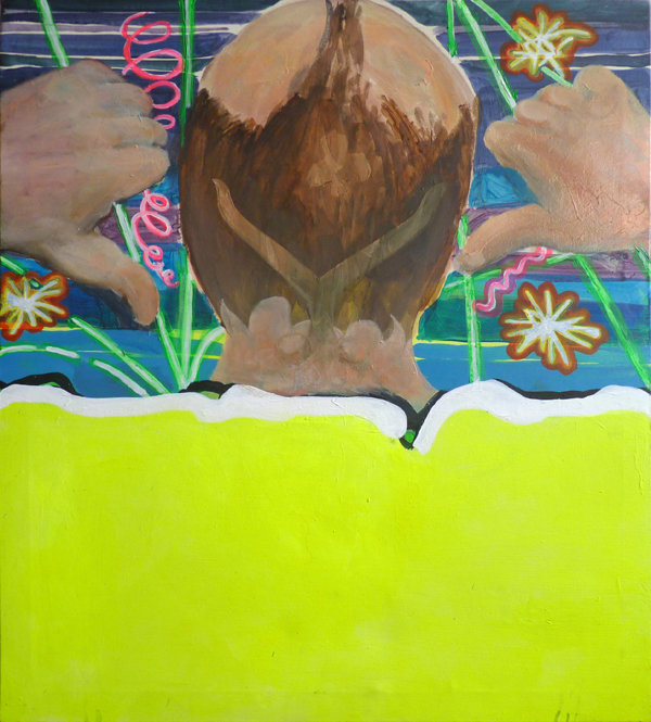 Bad O’ Mad, 2011, 78 cm x 90 cm, Öl und Acryl auf Leinwand