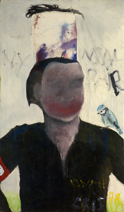 N.Y. N.S.D. Au Pair, 2011, 68 cm x 37 cm , Öl und Acryl auf Leinwand