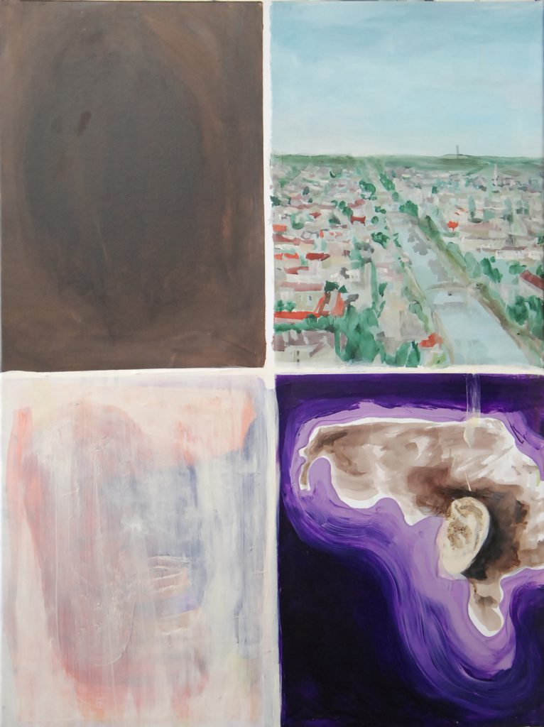 Frisur, Timisoara..., 2012, 80 cm x 70 cm, Öl auf Leinwand