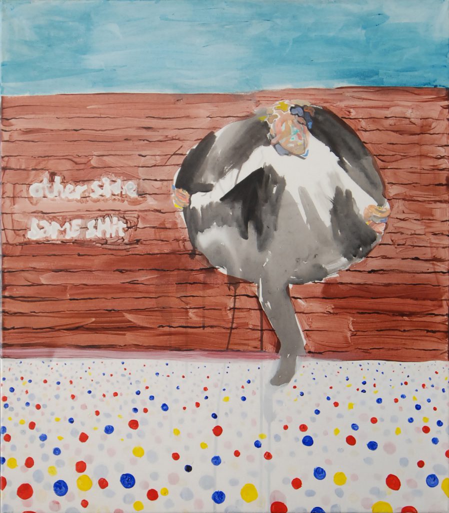 Other sise same shit/ 2012/ 80 x 70/ Öl auf Leinwand