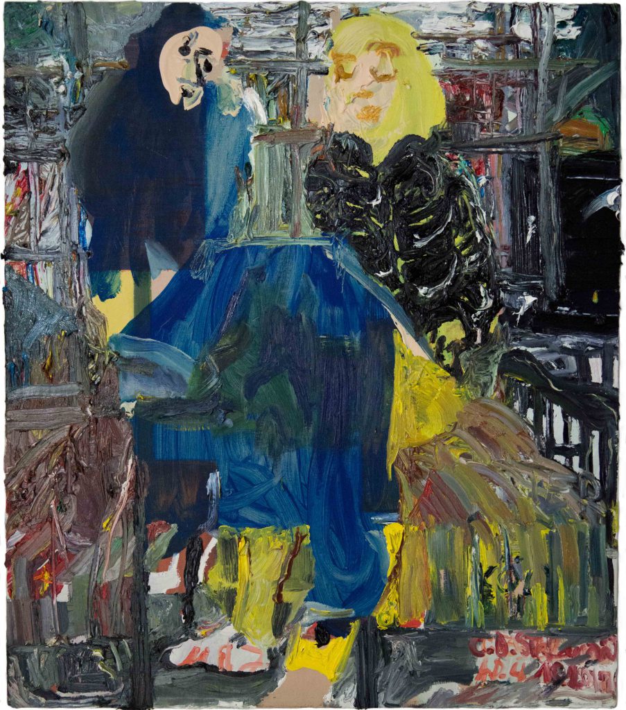 Mo und Janette, 2018, 80 cm x 70 cm, Öl auf Leinwand