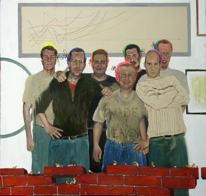 The Boyz (Das Beste in uns), 2010, 92 cm x 113 cm, Öl und Acryl auf Leinwand